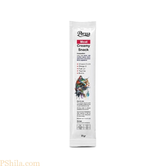 بستنی گربه پرسا با طعم گوشت