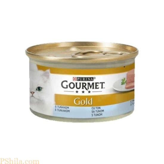 کنسرو گربه گورمت گلد مدل پته با طعم ماهی