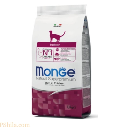 غذای گربه ایندور مونژه با طعم مرغ غذای گربه ایندور مونژه با طعم مرغ