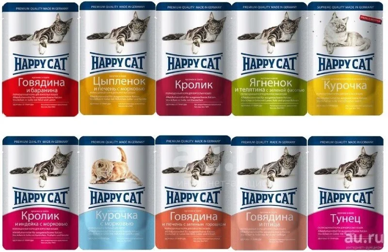 تنوع غذای گربه هپی کت